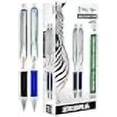 thumbnail image 3 of Zebra Stylo-bille Rétractable Pen Z Grip Flight, 6 Noirs et 6 Bleus (Total de 12 Stylos), Pointe Audacieuse, 1,2 mm, 3 of 4