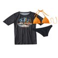 thumbnail image 1 of Maillot de Bain 3 Pièces pour Femmes avec Licol Triangle et Cover Up, 1 of 4
