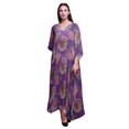 thumbnail image 1 of Bimba Kaftan Long de Plage à Fleurs pour Femmes, Tenue de Plage, Paréo de Bikini, Robe Maxi - S-L, 1 of 5