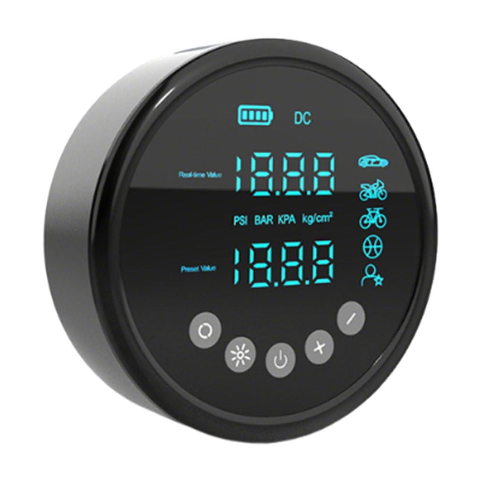 Portable Wireless Car Inflator - High - Pressure Pump With Full Lcd Screen For Car Tires High Power