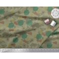 thumbnail image 2 of Soimoi Poly Georgette Fabric Bag,Direction Compass & Shoes Travel Print Fabric by The Yard 42 Inch Wide, 2 of 3