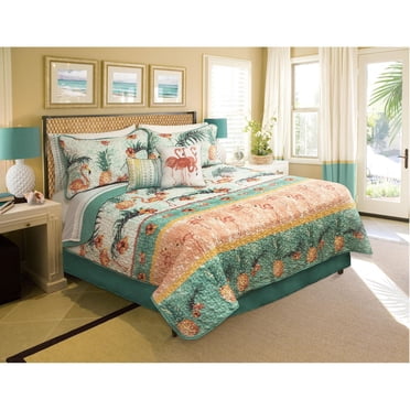 Safdie & Co. Ensemble Courtepointe 5PC DQ Imprimé Maui