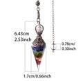 thumbnail image 4 of lionlar Pendule en Cristal Pierre Naturelle Pendule Collier Reiki pour Protection Coloré, 4 of 5