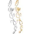 thumbnail image 1 of 10 Pcs Boucles d'Oreilles à Clip Cartilage Unisexe Ear Cuff Boucles d'Oreilles Non Percées, 1 of 10