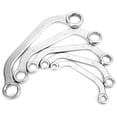 thumbnail image 2 of Metric Spanner 5pcs 8-22mm Metric Wrench Kit Half Moon Double Ended  Vanadium Steel SpannerType C, 2 of 8
