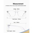 thumbnail image 4 of Blue Light Blocking Glasses Square Nerd Eyeglasses Frame Anti Blue Ray Computer Game Glasses, 4 of 5