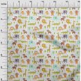 thumbnail image 3 of oneOone Rayon Light Green Fabric Kids Animal Sewing Craft Projects Fabric Prints by Yard 56 Inch Wide, 3 of 4