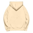 thumbnail image 4 of IMENGL Oversized Winter cotton hooded pullover sweatshirt, Yellow 4XL, Size M-5XL, 4 of 5