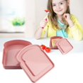 thumbnail image 2 of Reusable Sandwich Containers Bread Snack Meals Plastic Shaped Food Storage Bread Boxes, 2 of 9