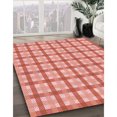 thumbnail image 3 of Ahgly Company Machine Washable Indoor Rectangle Transitional Light Salmon Pink Area Rugs, 5' x 7', 3 of 7