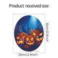 thumbnail image 2 of Halloween Pumpkin Toilet Stickers Paper Material Electrostatic Film Special Pumpkin Pattern Easy to Use Repositionable for Bathroom Beautification Halloween Holiday Décor, 2 of 4