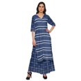 thumbnail image 1 of Moomaya Grande Taille Palazzo Ample Imprimé et Ensemble Kurta Robe Ethnique pour Femmes, 1 of 1