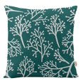 thumbnail image 1 of VargottamSquare Pillow Cover - Decorative Pillow Covers18x18 Inches,PrintedTeal BlueThemePillowcase, DecorativeSquareCushionCovers, 1 of 1