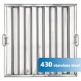 thumbnail image 3 of BeesClover 430 Stainless Steel Groove Baffle Filters for Restaurant Kitchen Exhaust Hoods, 3 of 7