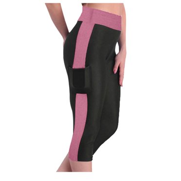 Bigersell Pantalon d'Été en Lin pour Femme Pantalon Taille Haute de Yoga et d'Entraînement Capris Leggings Poches Latérales Pantalon Court Pantalons Roses G