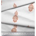 thumbnail image 3 of Soimoi Crepe Silk Fabric Floral Block Print Fabric by Yard 42 Inch Wide, 3 of 3