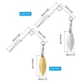 thumbnail image 2 of Unique Bargains 40Pcs Fishing Spinnerbait Wire with Blade, Small-sized Willow Leaf, 2 of 5