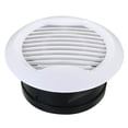 thumbnail image 1 of Unique Bargains Évent d'Air Rond de 5 Pouces, Couvercle de Gril Diffuseur de Plafond en ABS, Persiennes, Évent de Soffite Blanc, 1 of 5