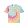 thumbnail image 1 of Gravity Threads Youth Tie-Dye Short-Sleeve T-Shirt - Pastel Rainbow - X-Small, 1 of 1