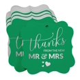 thumbnail image 3 of Inkdotpot Real Silver Foil Bracket Shape Paper Hang Tags Thanks From The New Wedding Favor Tags Pack Of 100, 3 of 7