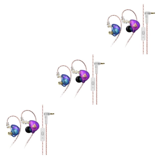 QualitChoice AK6 PLUS Écouteurs Filaires Oreillette à Réduction de Bruit Casque avec Embouts Colorés avec Micro Ensemble de 3