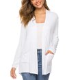 thumbnail image 2 of SAYOO Women'S Jacket Knitted Cardigan Open Shrug Knit Casual Loose Sweater Jacket With Pockets Tops, Women'S Casual Long Sleeve Sweater Loose Home Casual Wear Jacket Simple Cardigan Jacket, 2 of 6