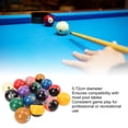thumbnail image 4 of Resin Billiard Balls, 2.25in High Friction Resistance Clear Number High Durability Pool Balls Set  for Tournament, 4 of 7