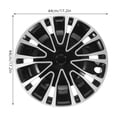 thumbnail image 2 of unbranded Car Wheel Hub Covers Wheel Hub Cover 16 Inch Round Black Enhanced PP City Driving 1Set, 2 of 6