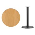 thumbnail image 2 of Flash Furniture Plateau de Table Rond en Stratifié Naturel de 36 Pouces avec Base de Table Ronde de 24 Pouces de Hauteur, 2 of 2