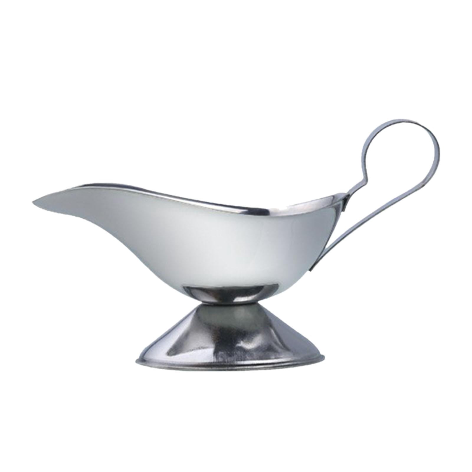 simhoa Sauce Boat Container Condiment Bowl Vinegar Sauce Cup for BBQ Dining Kitchen 21cmx6cm