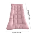 thumbnail image 3 of Pink Fiber Mattress Topper Foldable Mattress Pad Soft Bed Mattress Cover Washable Non-Slip Mattress Protector For Student Bed Guest Bed 90X200 Cm 35.4X78.7 Inch 3.31 Lbs, 3 of 6