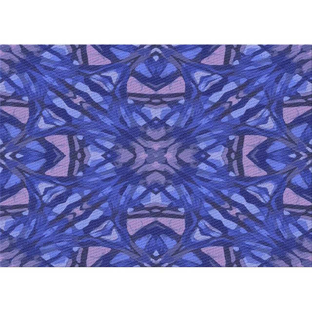Ahgly Company Tapis d'Intérieur Lavables à la Machine, Rectangle de Transition Bleu Ardoise Clair, 2' x 3'
