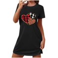 thumbnail image 5 of RXMEKW Chemise de Nuit Ample à Manches Courtes pour Femmes avec Imprimé sur la Poitrine en Polyester Spandex, 5 of 5