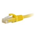 thumbnail image 4 of C2G 6IN Cat6a Snagless Unshielded (UTP) Network Patch Ethernet Cable-Yellow - Patch cable - RJ-45 (M) to RJ-45 (M) - 6 in - UTP - CAT 6a - molded, snagless, stranded - yellow, 4 of 5