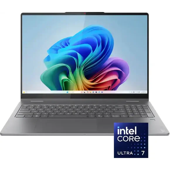 Lenovo Yoga 7 16 Pouces Copilot+ PC IA 2-en-1 Portable Tactile – Intel Core Ultra 7 256V, 16 Go DDR5, 1 To SSD, WUXGA (1920x1200) Écran IPS, Intel Arc Graphics, Wi‐Fi 7, Windows 11 Famille