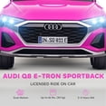 thumbnail image 4 of Qaba 12V Audi Q8 Licensed Electric RC Car for Kids, Toddler Ride on Toys Gift, Pink, 4 of 10