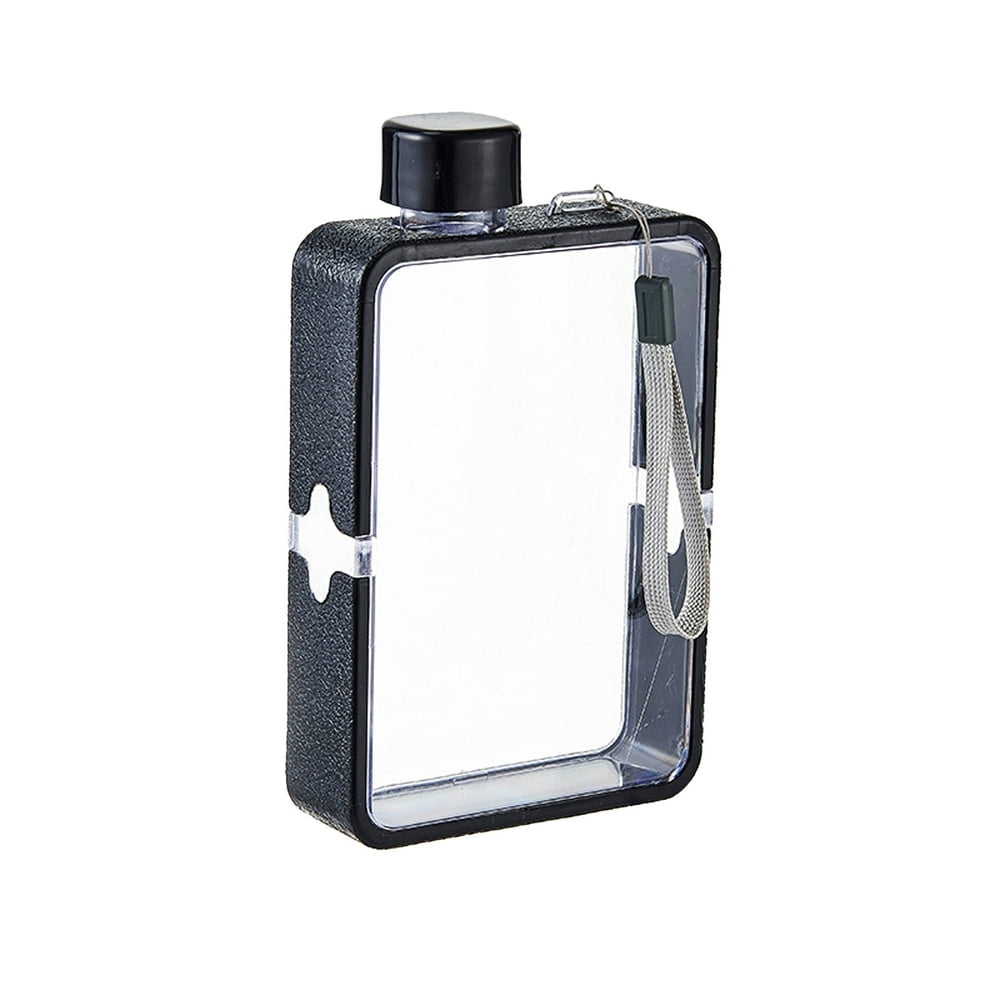 Water Bottle Water Bottle Leakproof Comfortable to Hold Resin Cube-shaped Flat Sports Bottle for Boys