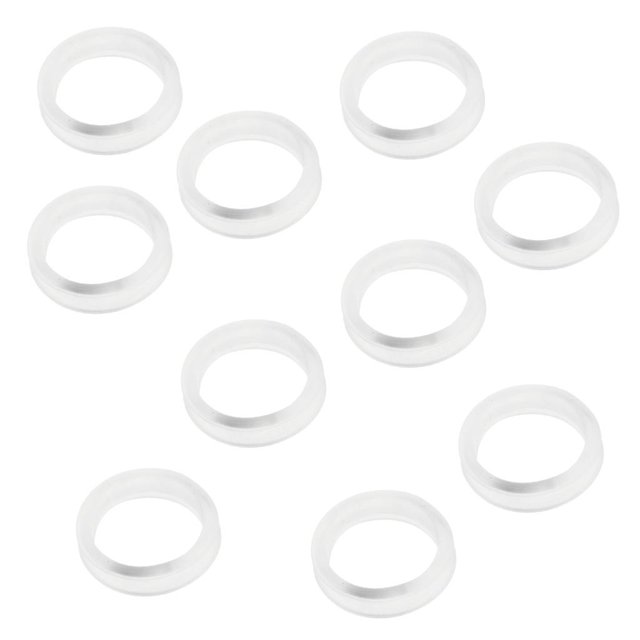 lionlar 10Pcs Finger Grips Inserts for Barber Hairdressing Shear Scissors Clear