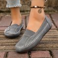 thumbnail image 2 of Mocassins à Enfiler pour Femmes, Chaussures Bateau, Confortables, Mode, Décontractées, Automne, Marche, Conduite, Ballerines, 2 of 7