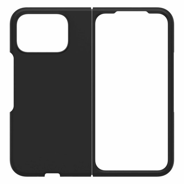 OtterBox Étui Mince Flex avec Aimants Noir pour Google Pixel 10 Pro TG Montré Ouvert à Plat, Doté d'Une Étui Rigide Noire Ultra Mince avec Bords à Prise Souple, Bords Superposés Supplémentaires pour un Ajustement Sécurisé et une protection contre les Chutes, Conçu pour les Téléphones Pliables avec Compatibilité de Recharge Sans Fil et Bords Surélevés Protégeant l'Appareil Photo et l'Écran.