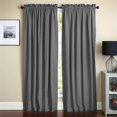 thumbnail image 1 of Blazing Needles Twill Drapery Panel (Set of 2), 84" by 52", Steel Grey, 1 of 2
