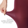 thumbnail image 3 of G&Y 2 Paires de Collants Semi-Opaques pour Femmes - Collants en Microfibre 70D à Taille Gainante, 3 of 7