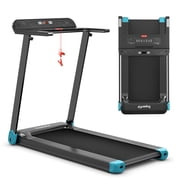 Gymax Electric Folding Treadmill Portable Cardio Running Machine w/ APP Control Blue
