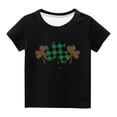 thumbnail image 1 of Chemises pour Filles Tout-Petits Enfants Garçons Filles Mignon Col Rond Imprimé Manches Courtes Haut, 1 of 1