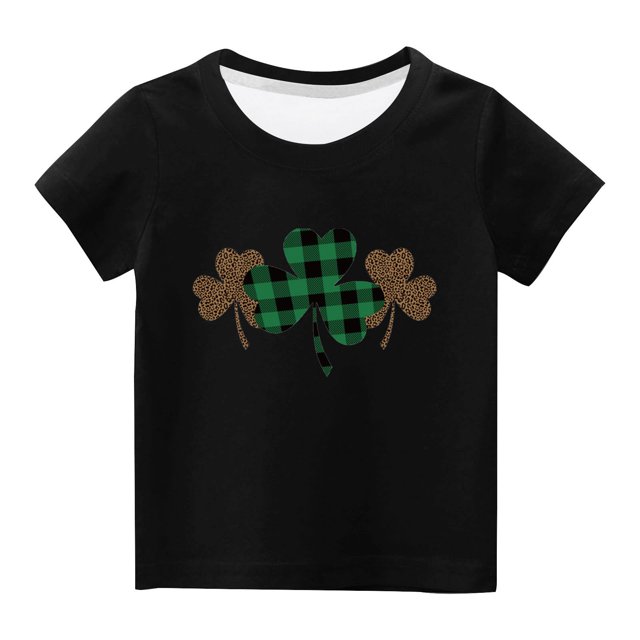 Chemises pour Filles Tout-Petits Enfants Garçons Filles Mignon Col Rond Imprimé Manches Courtes Haut