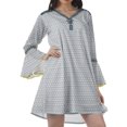 thumbnail image 3 of Moomaya Robes de Plage Imprimées Femmes Robe Aguichant Robes Mini Brodées pour Femmes, 3 of 4