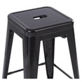 thumbnail image 4 of Ensemble de 4 tabourets de bar en métal noir Mainstays de 61 cm (24 pouces)., 4 of 7