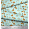 thumbnail image 3 of Soimoi Cotton Duck Fabric Giraffe Kids Printed Fabric 1 Yard 42 Inch Wide, 3 of 3