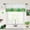 Trèfle Vert, variante sur Cantonnière de la Saint-Patrick pour Fenêtres Rideaux Trèfle Porte-Bonheur Cantonnières Vert Trèfle Poche de Tringle Cantonnière Traitements de Fenêtre Vacances de Printemps Rideaux Courts pour Cuisine Salon Chambre Salle de Bain 54x18