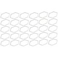thumbnail image 2 of 30Pcs Hexagonal Cadre Creux en Résine Acier Inoxydable Lunette Ouverte Creux Pendentifs Moule pour Diyaxagon L, 2 of 14